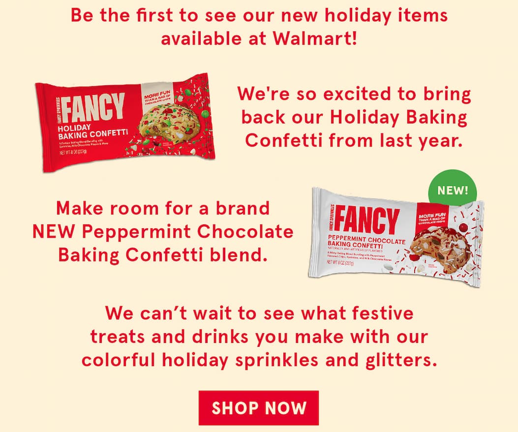 Be the first to see our new hoilday items, available at Walmart! Shop Now!