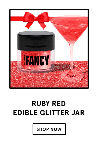 Ruby Red Edible Glitter Jar