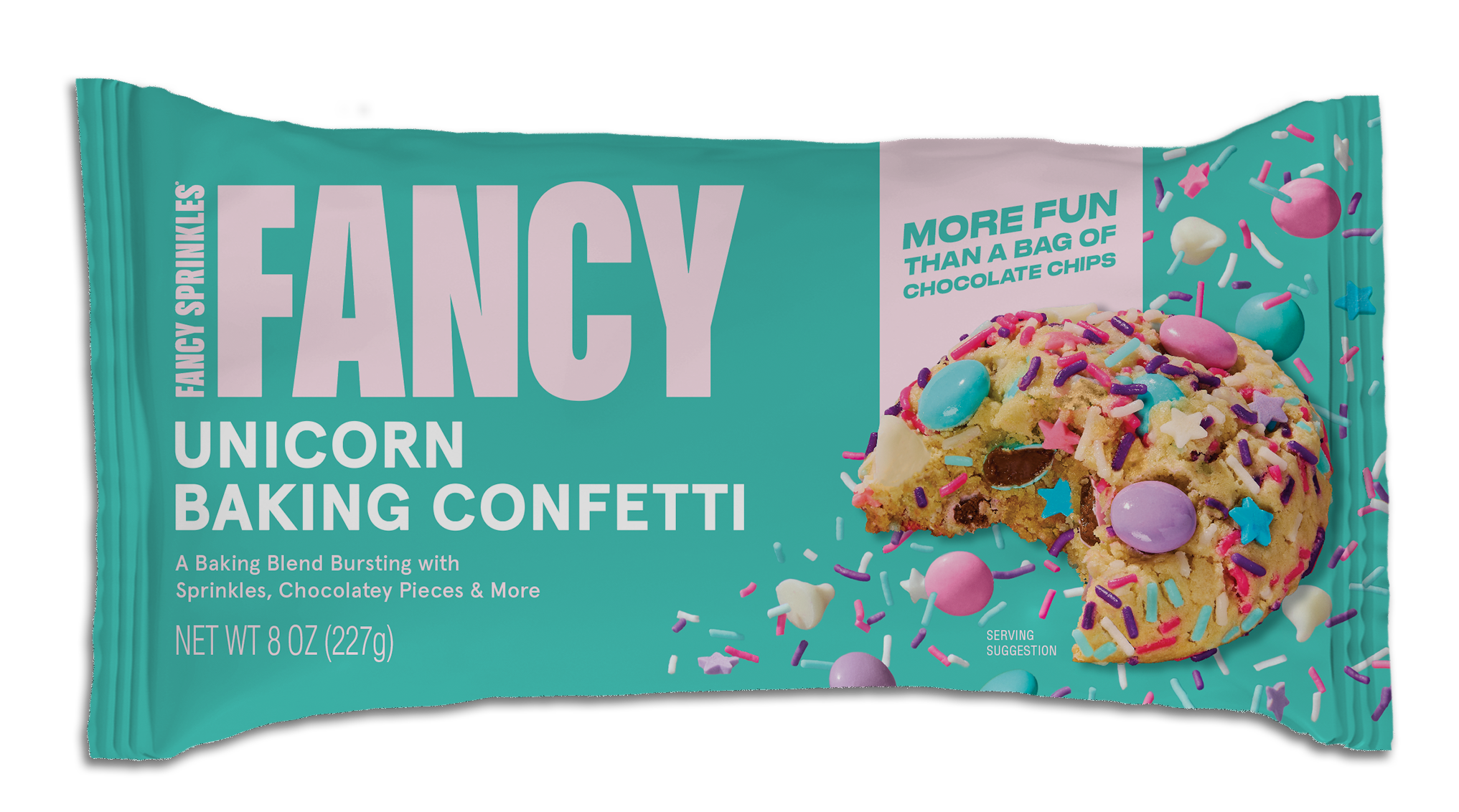 An image of Unicorn Baking Confetti packaging. Find it at Walmart!