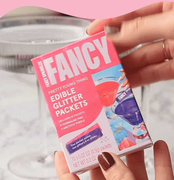 Fancy Edible Glitter in action - no taste no texture all sparkle!