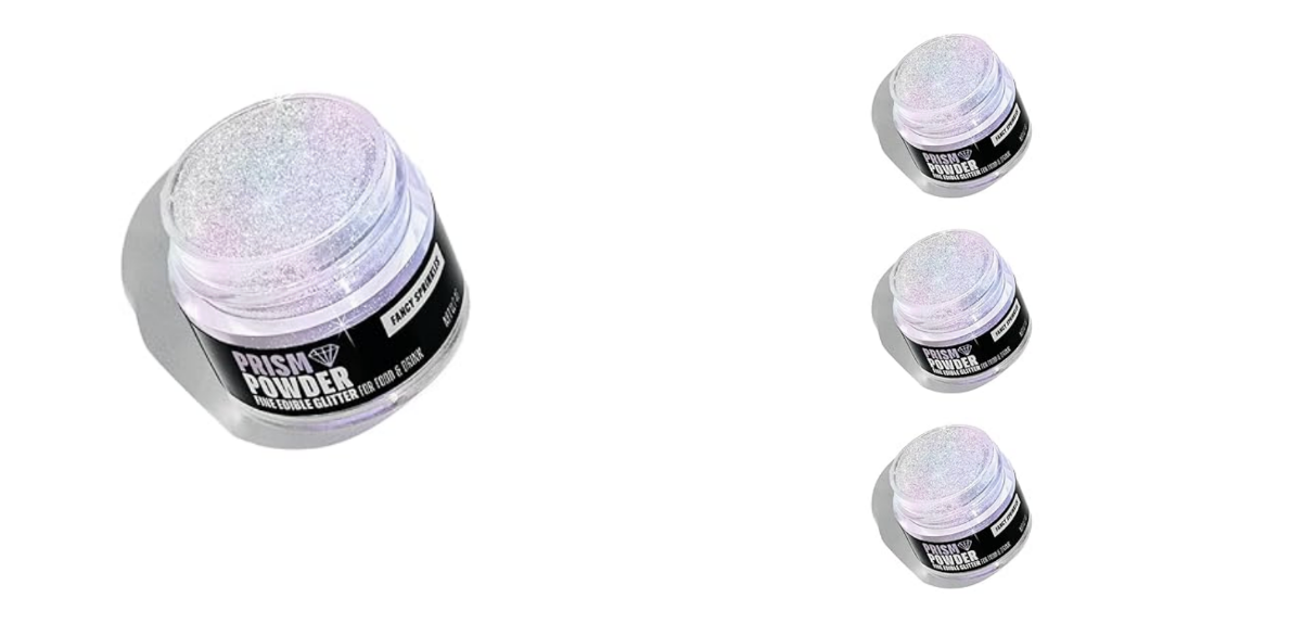 Fancy Sprinkles Edible Glitter - single jar and set of three jars