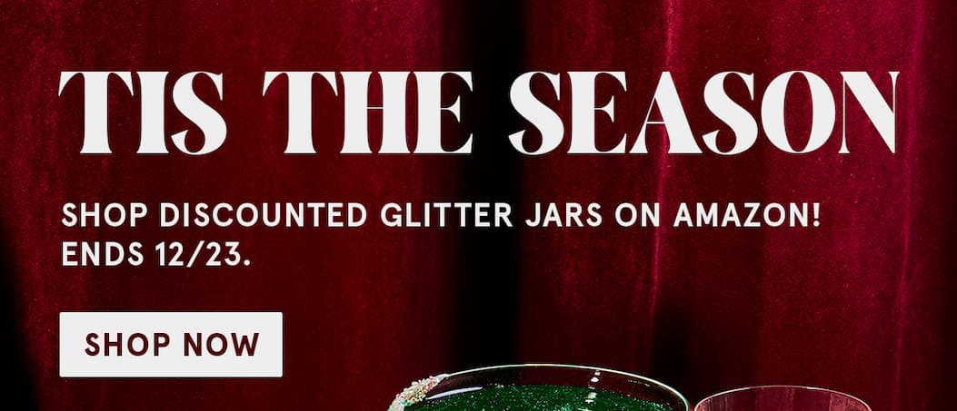 Tis the season! Shop discounted glitter jars on Amazon. Deal ends 12/23. 