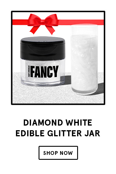 Diamond White Edible Glitter Jar