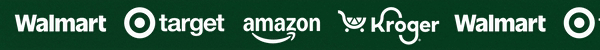 a crawler featuring Walmart, Target, Amazon, and Kroger logos