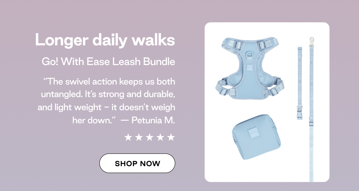 Longer Daily Walks, Go! With Ease Leash Bundle