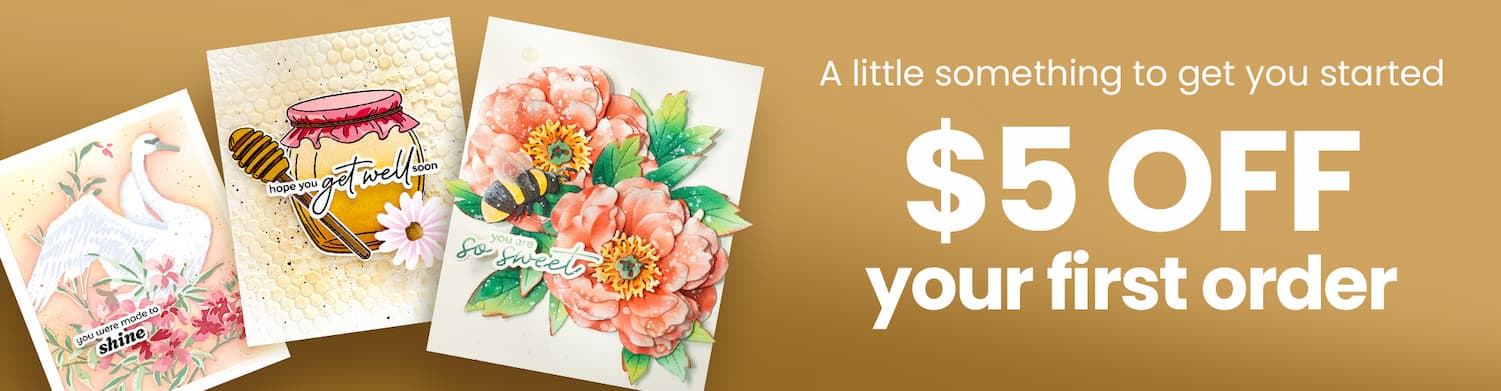 A little something to get you started: $5 off your first order