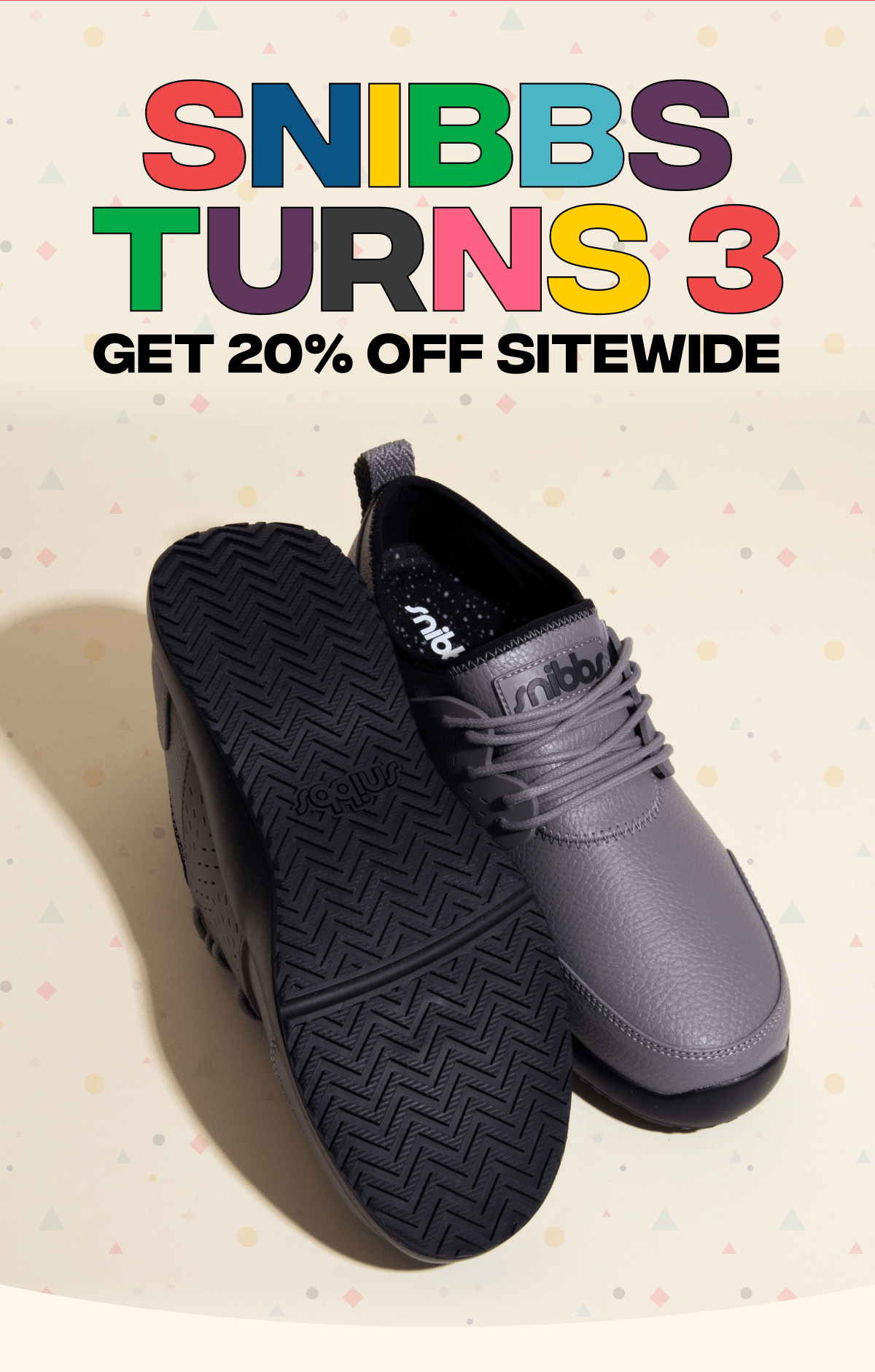 Snibbs Turns 3 - Get 20% Off Sitewide