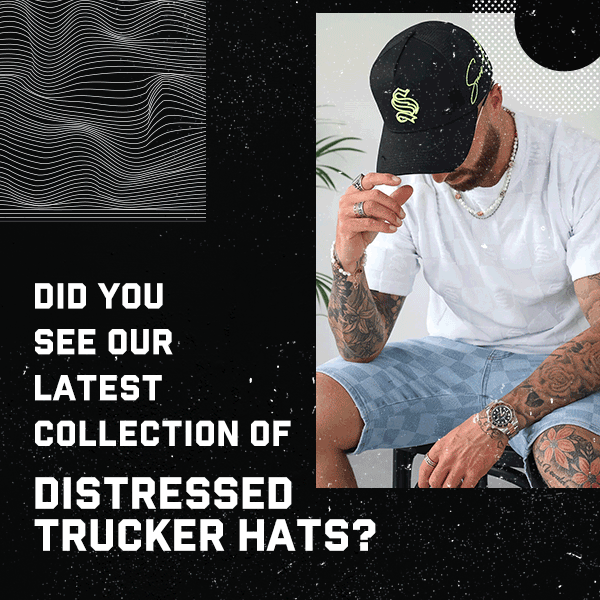 Did you see our Distressed Trucker Hats? Sinners Attire