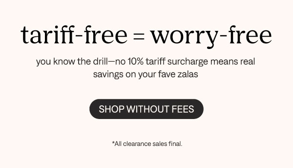 Shop without fees 