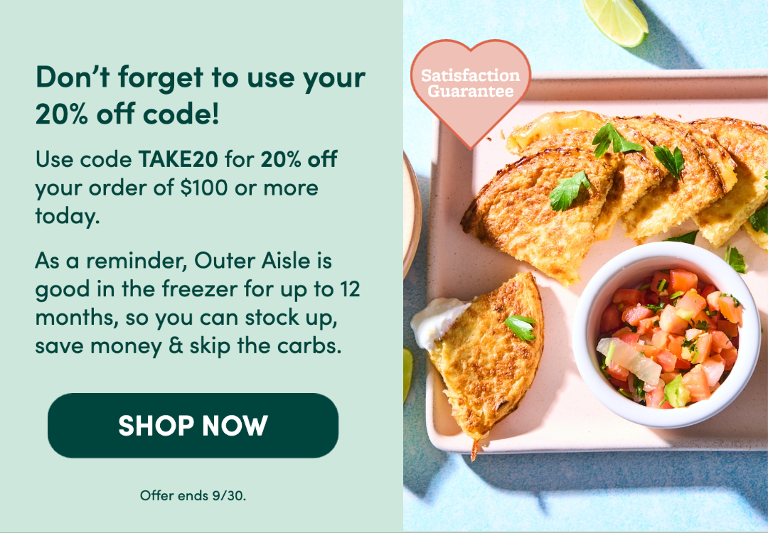 craving quesadillas but not the carbs? 🧀 Outer Aisle Gourmet