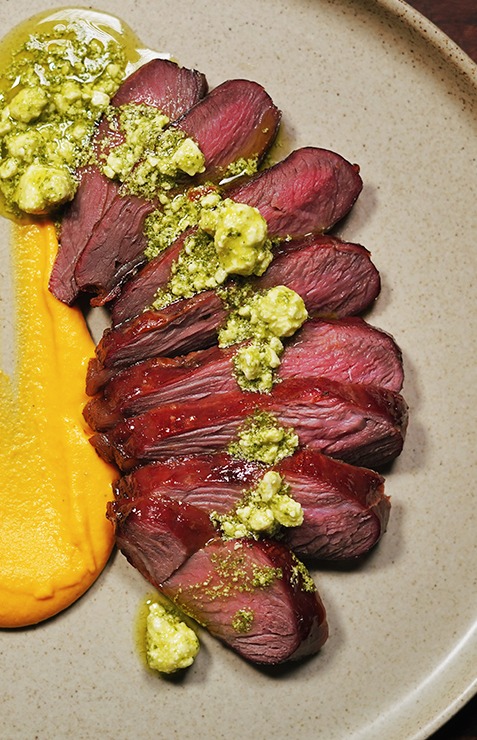 Smoked Sirloin w/Sweet Potato