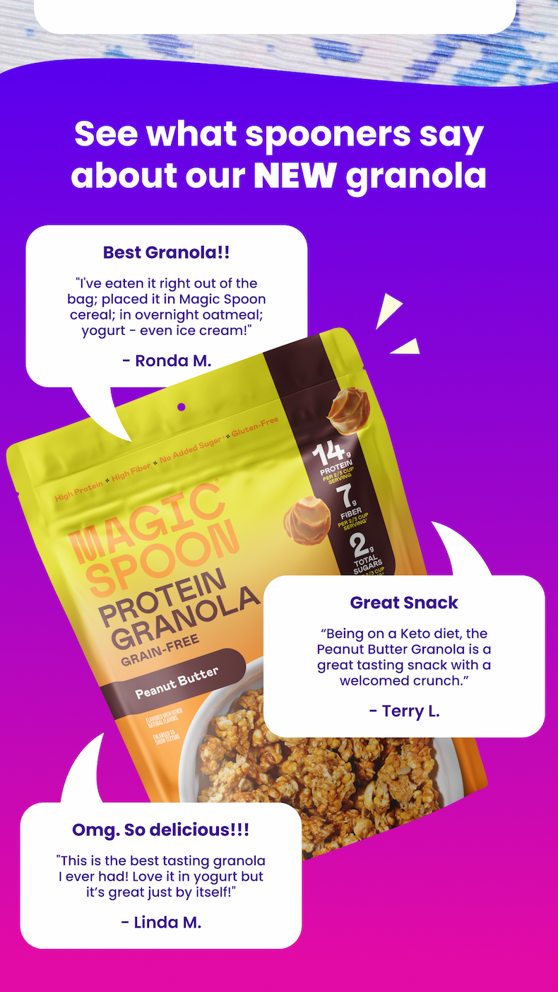 See what spooners say about our NEW granola See what spooners say about our NEW granola