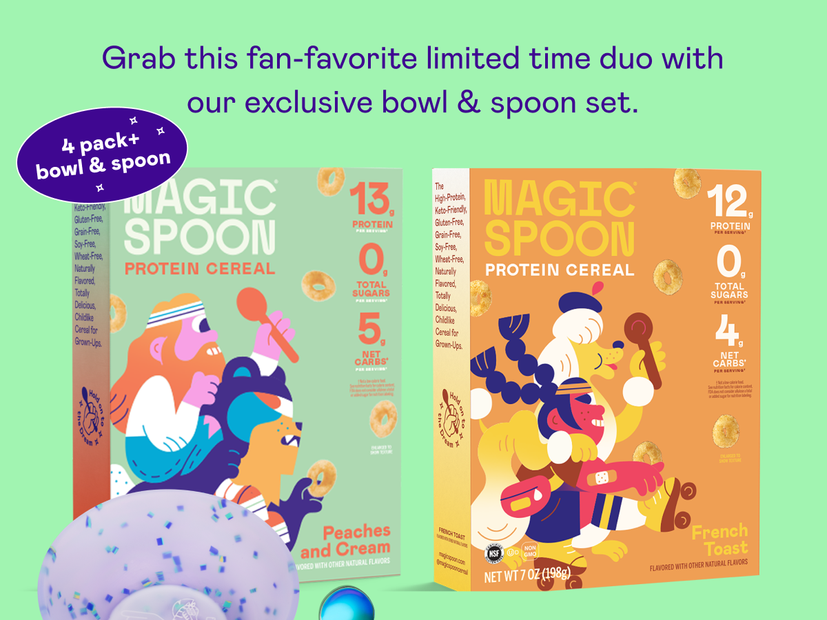 Grab this fan-favorite limited time duo with our exclusive bowl & spoon set.