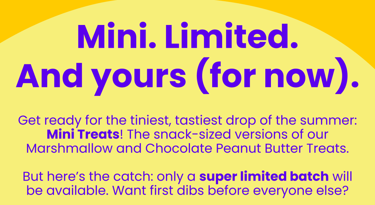 Mini. Limited. And yours (for now). Mini. Limited. And yours (for now).