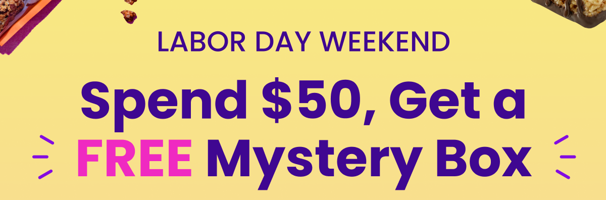 Spend $55, Get a FREE mystery box Spend $55, Get a FREE mystery box