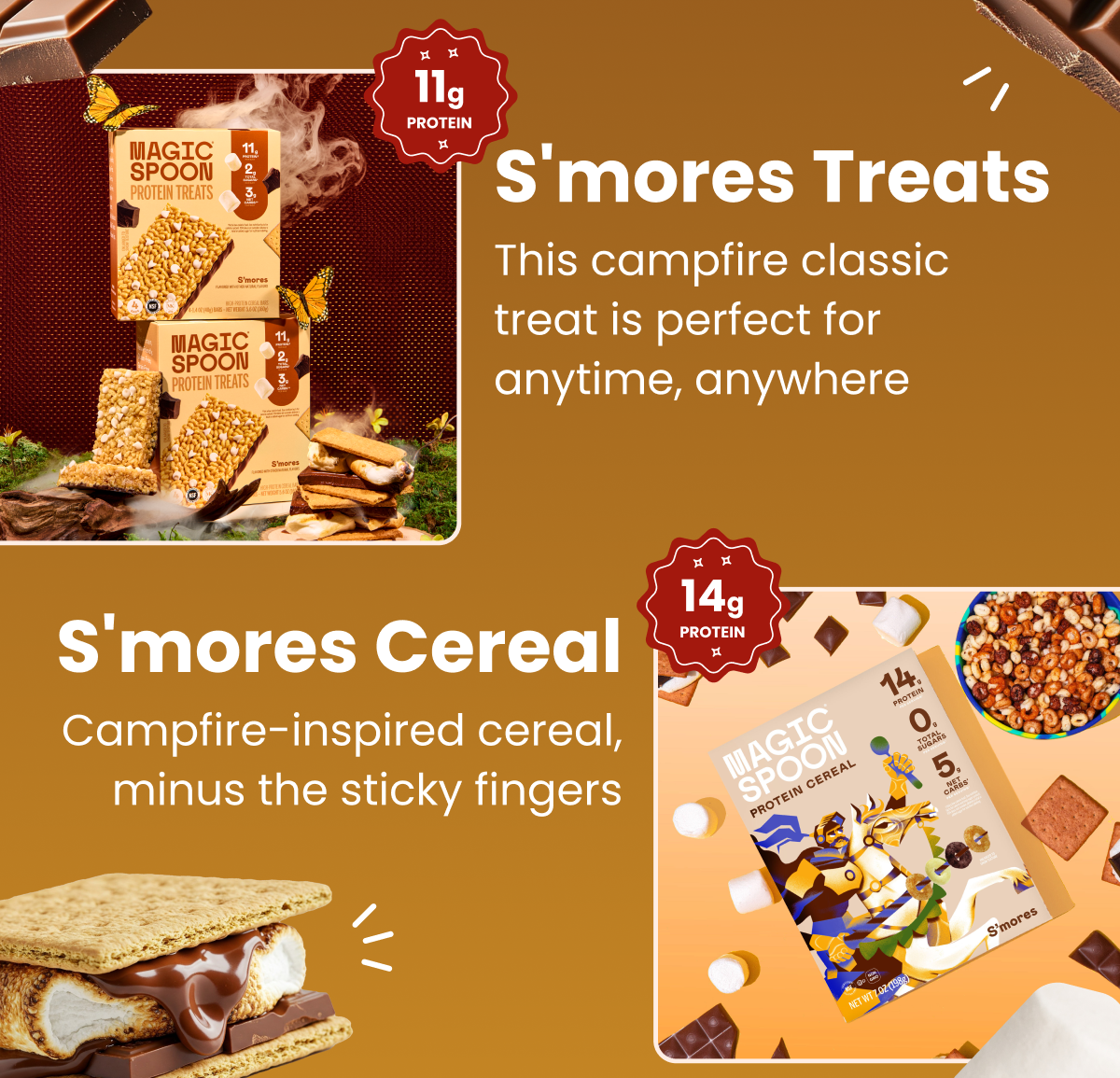 S'mores Treats and S'mores Cereal S'mores Treats and S'mores Cereal