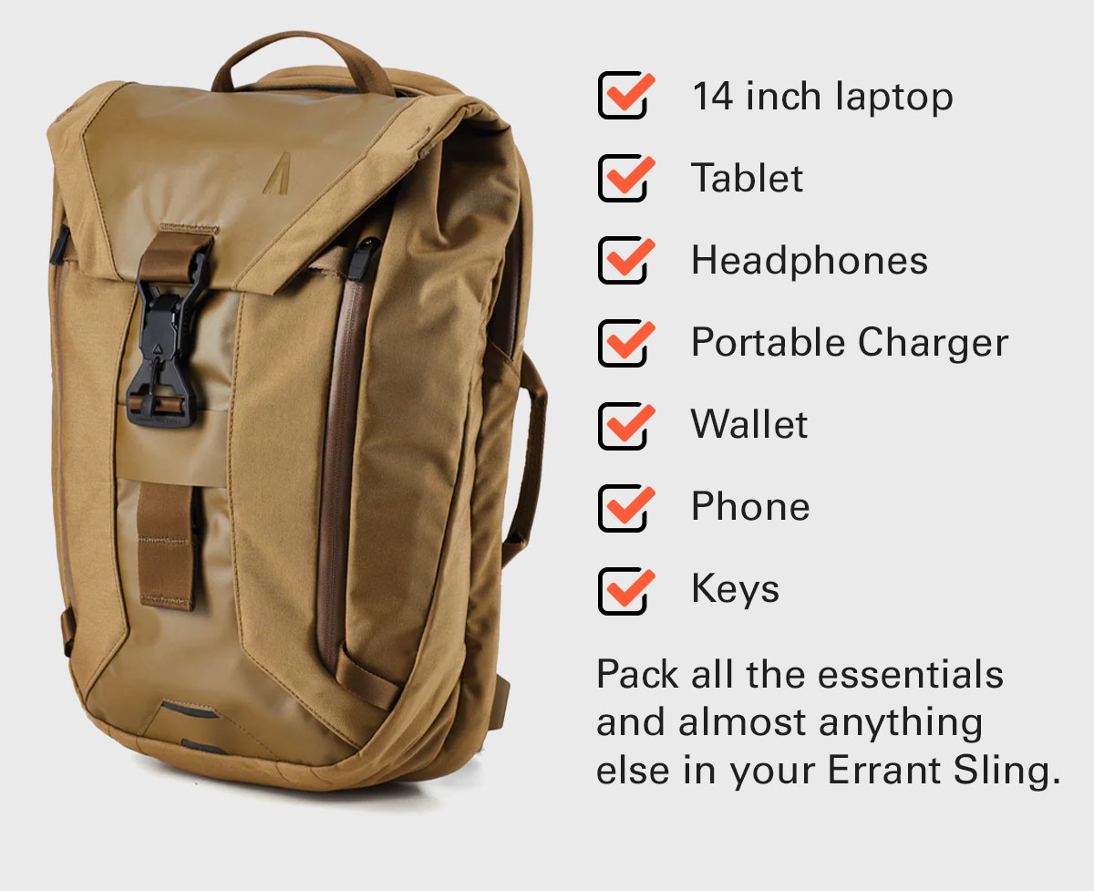 HAVE A PEEK AT WHAT WE'RE PACKING