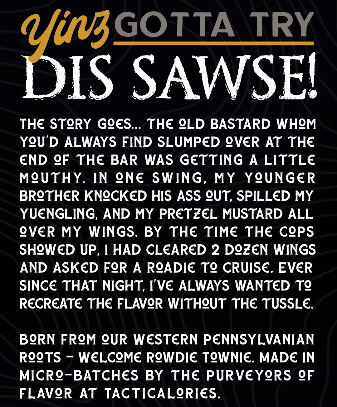 🥨🍺 ROWDIE TOWNIE BEER MUSTARD WING SAUCE! Tacticalories