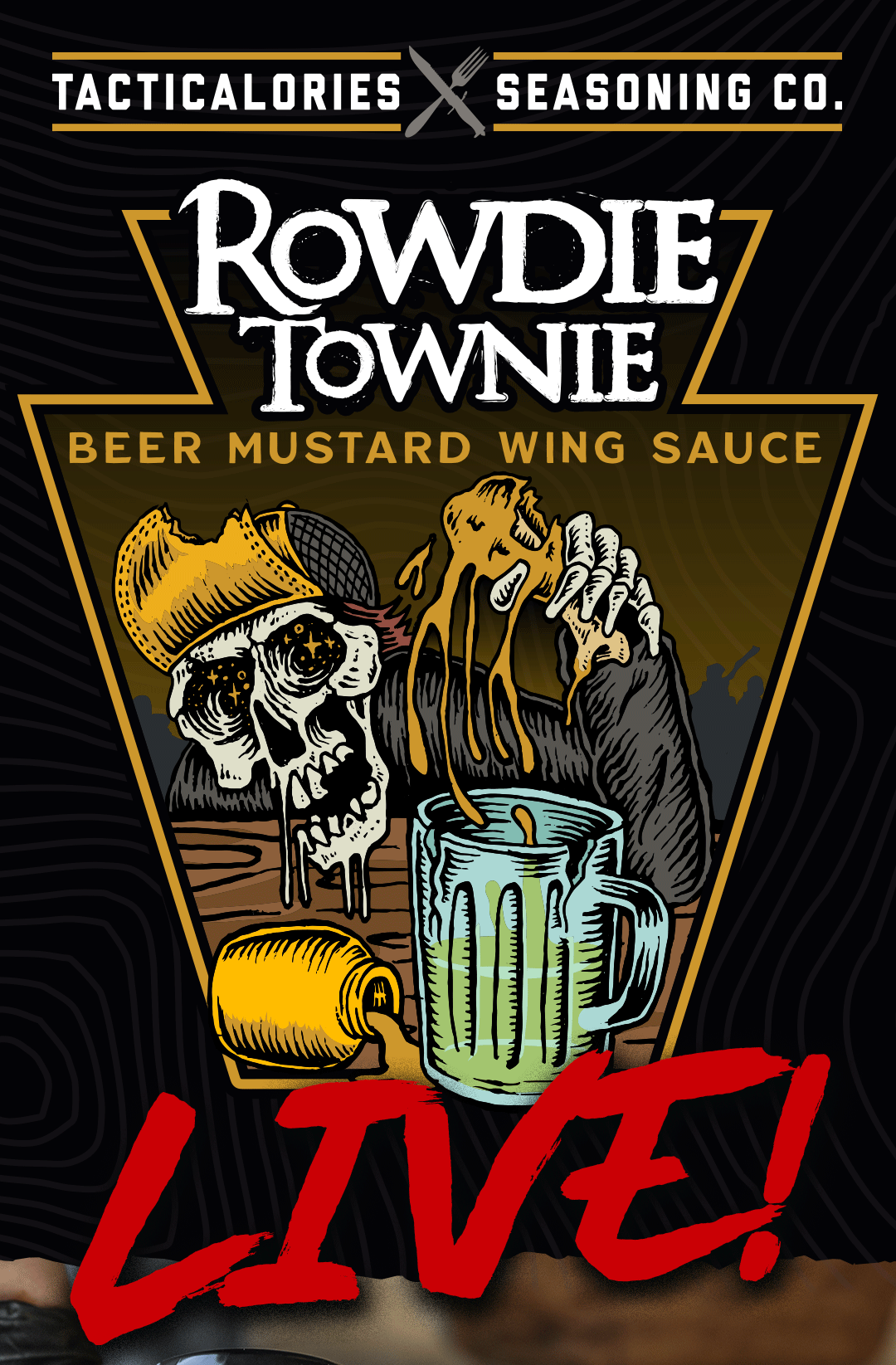 🥨🍺 ROWDIE TOWNIE BEER MUSTARD WING SAUCE! Tacticalories
