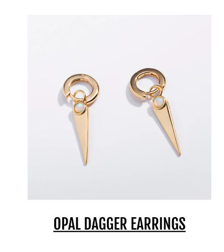 Opal Dagger Earring