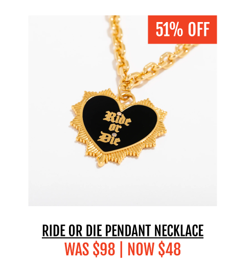 Ride or Die Pendant Necklace