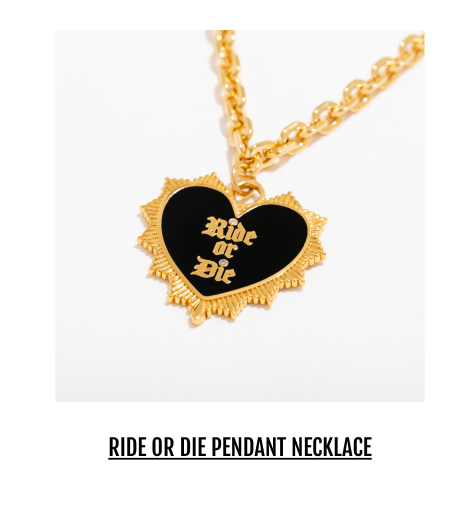 Ride or Die Pendant Necklace