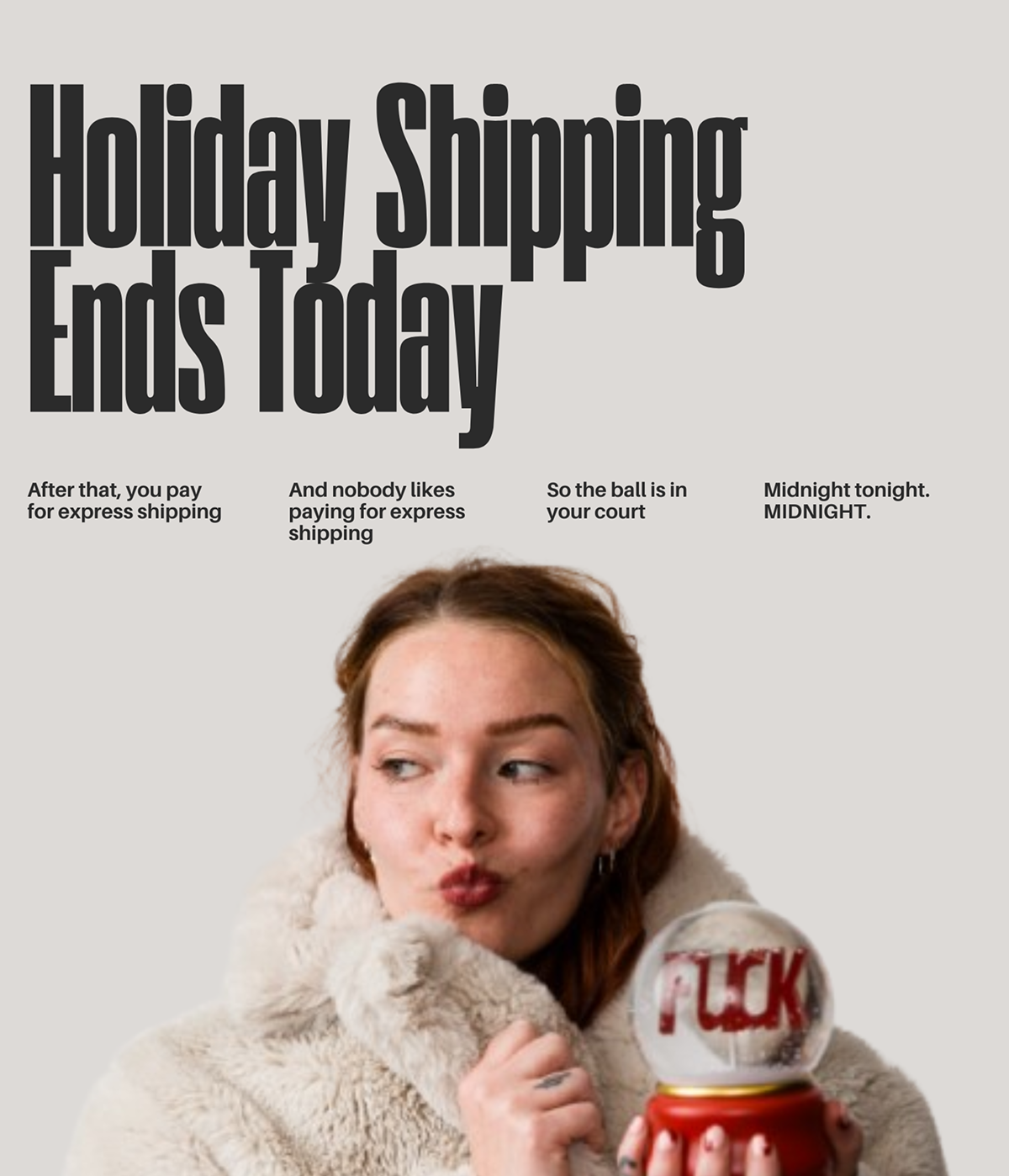 christmas shipping ends today