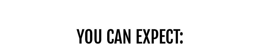 you can expect