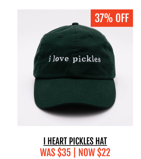 I heart pickles hat
