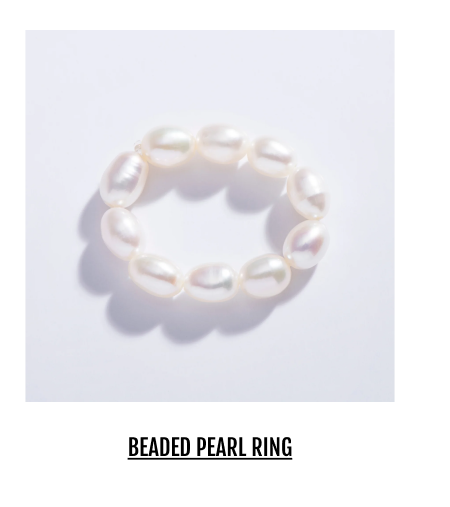 Beaded Pearl Ring