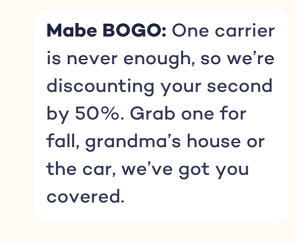 Mabe BOGO