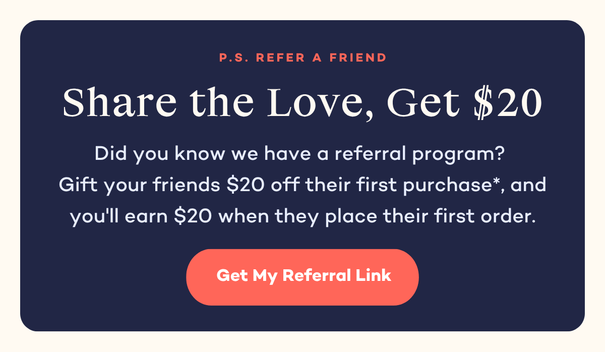 Share the love, get $20 