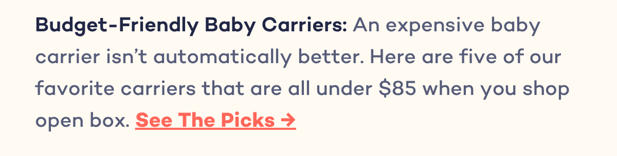 Budget-Friendly Baby Carriers