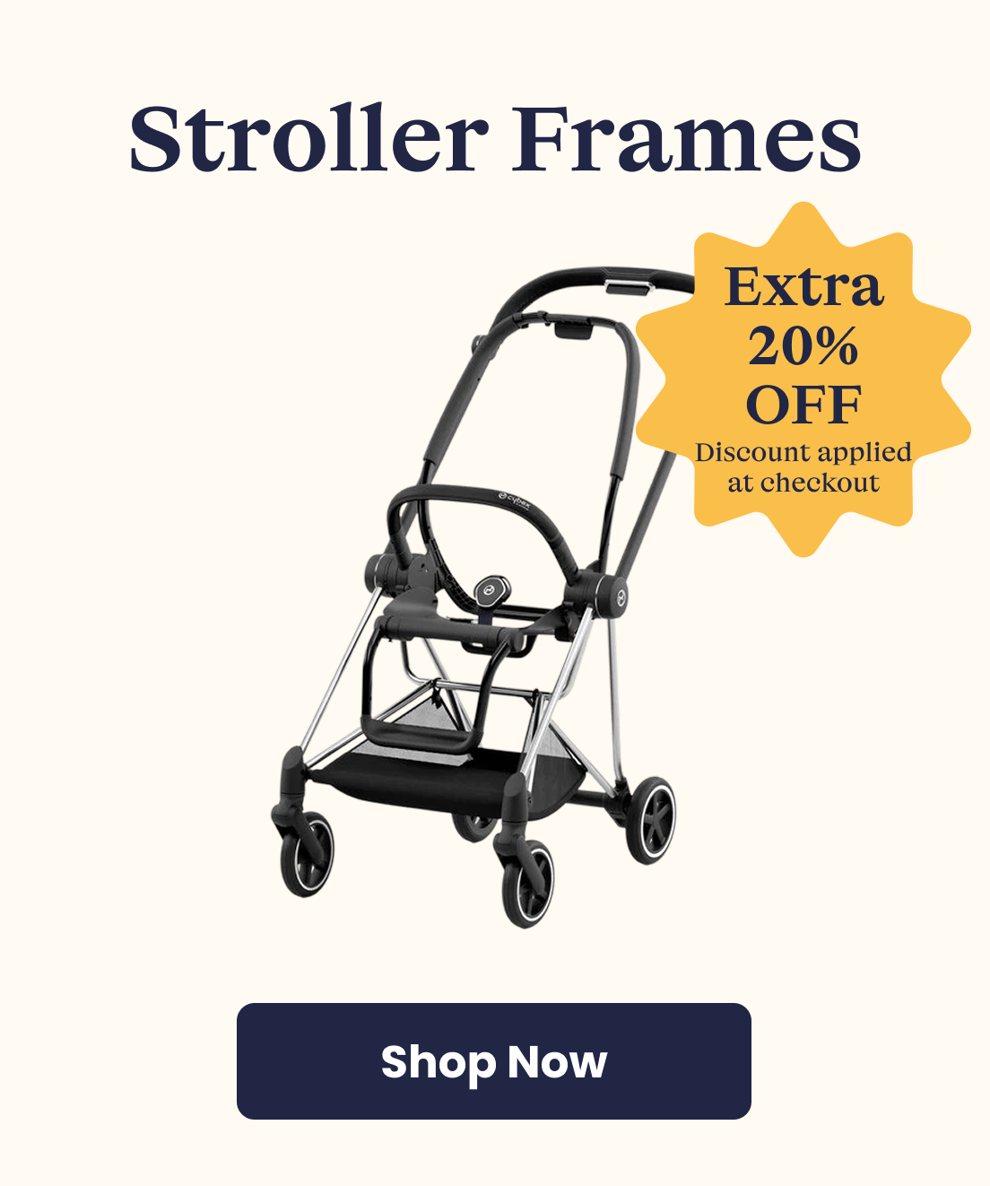 extra 20% off stroller frames 