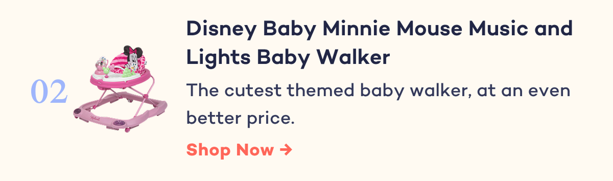 Disney Baby Minnie Mouse Music and Lights Baby Walker