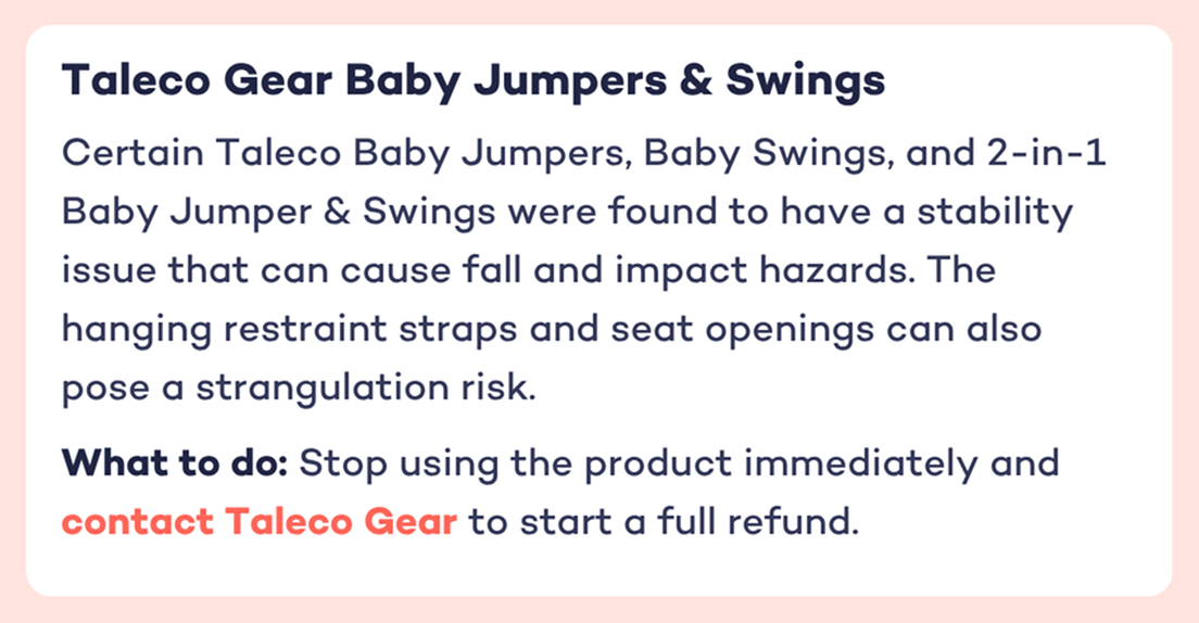 Taleco Gear Baby Jumpers & Swings