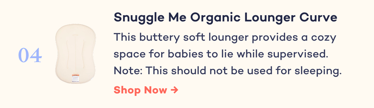 Snuggle Me Organic Lounger Curve