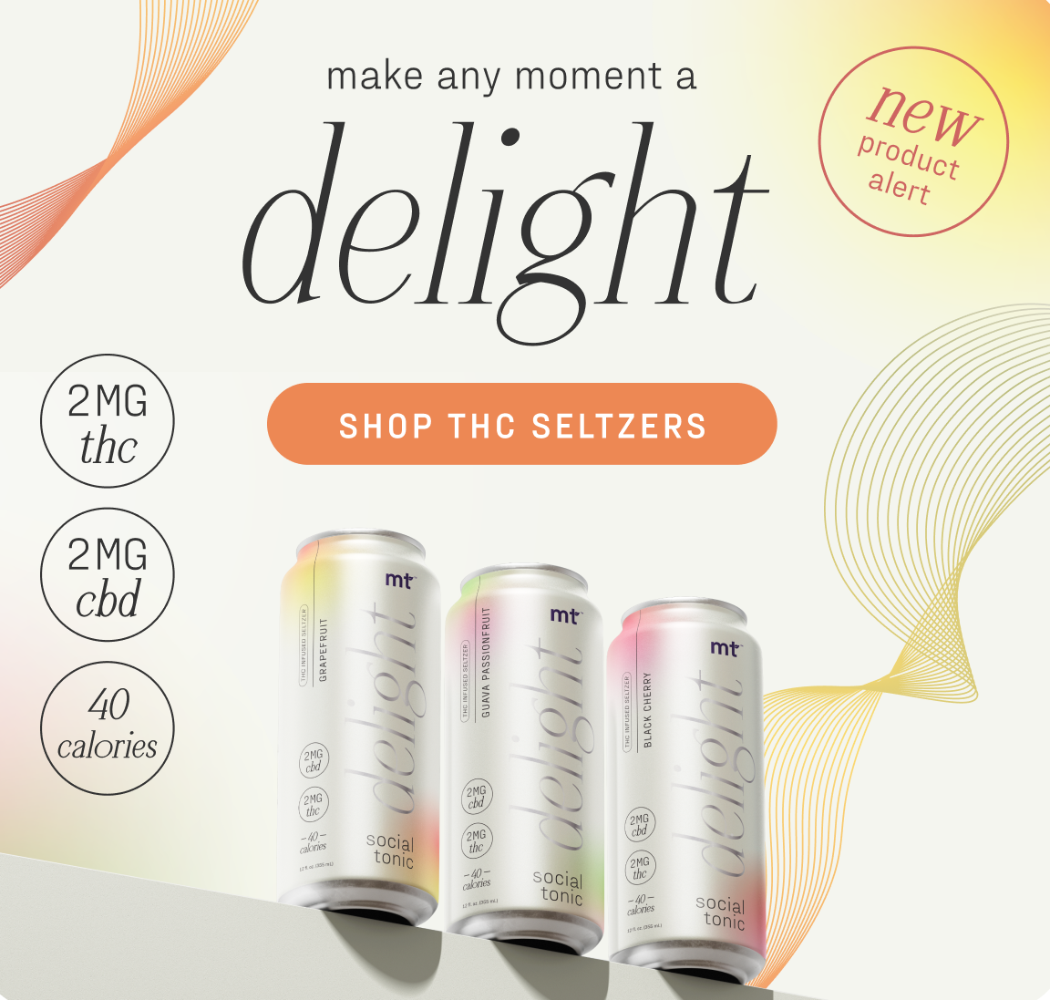 Try our new THC Seltzers