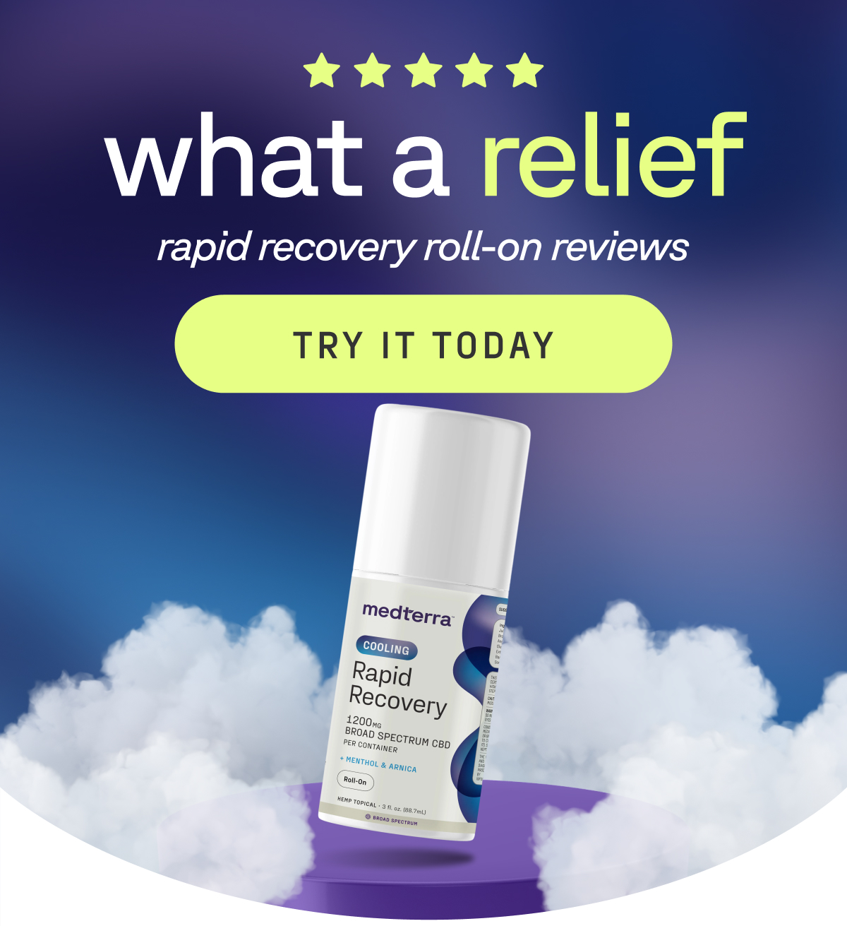 What a relief: rapid recovery roll-on reviews. try it today