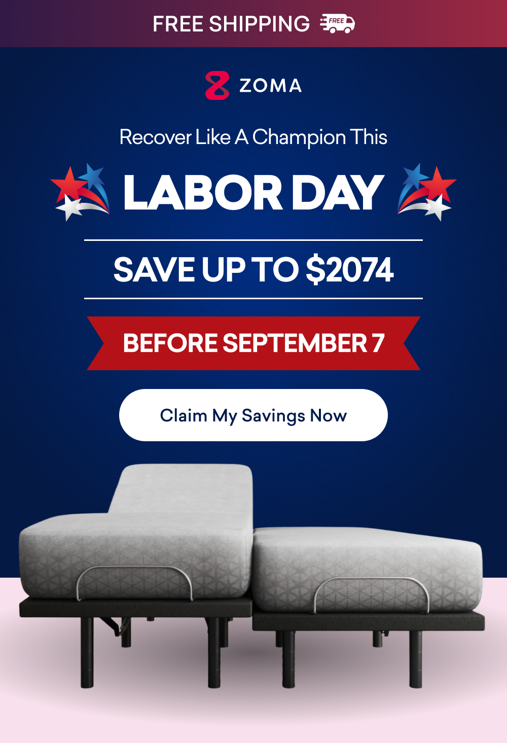 Recover Like A Champion This Labor Day | Save Up To $2074 Before September 7
