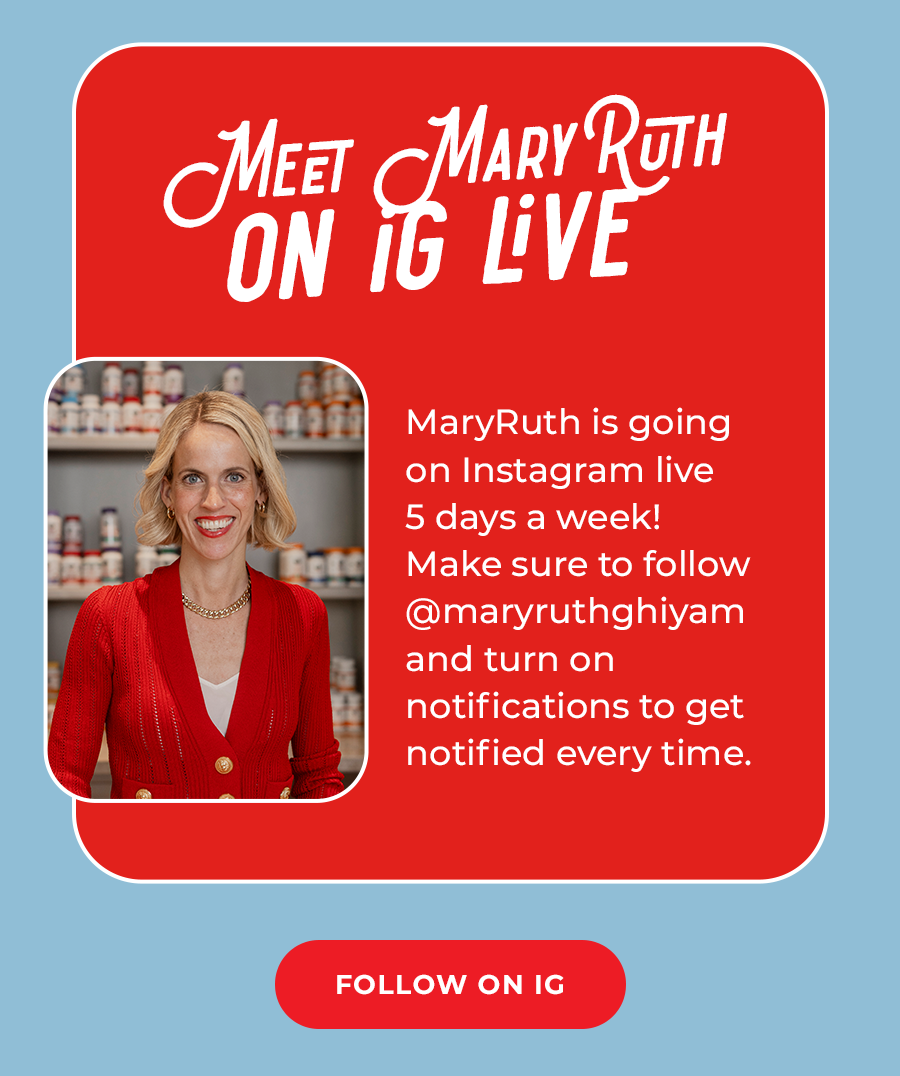 Meet MaryRuth on IG live