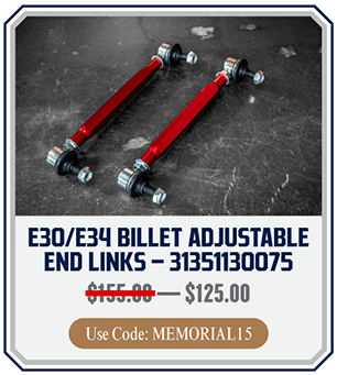 E30E34 BILLET ADJUSTABLE END LINKS - 31351130075 45568 $125.00 