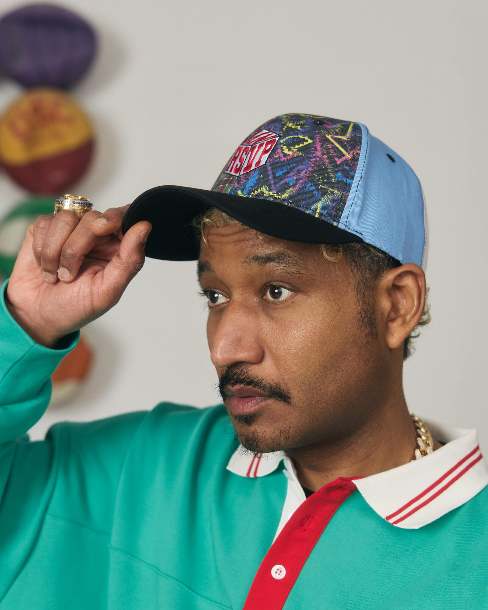 RSVP Gallery Multi-Colored 6 Panel Hat