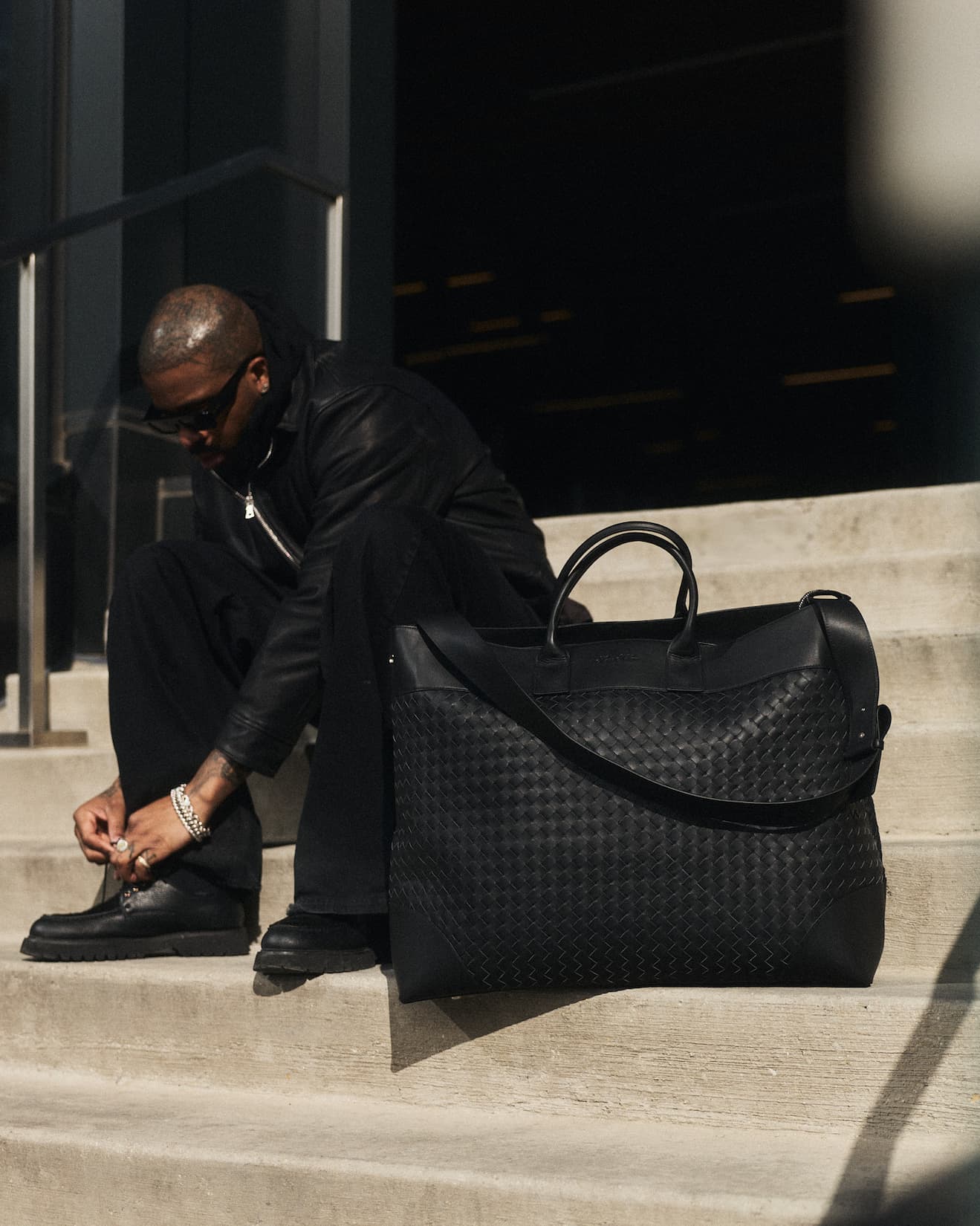 Woven Weekender Bag