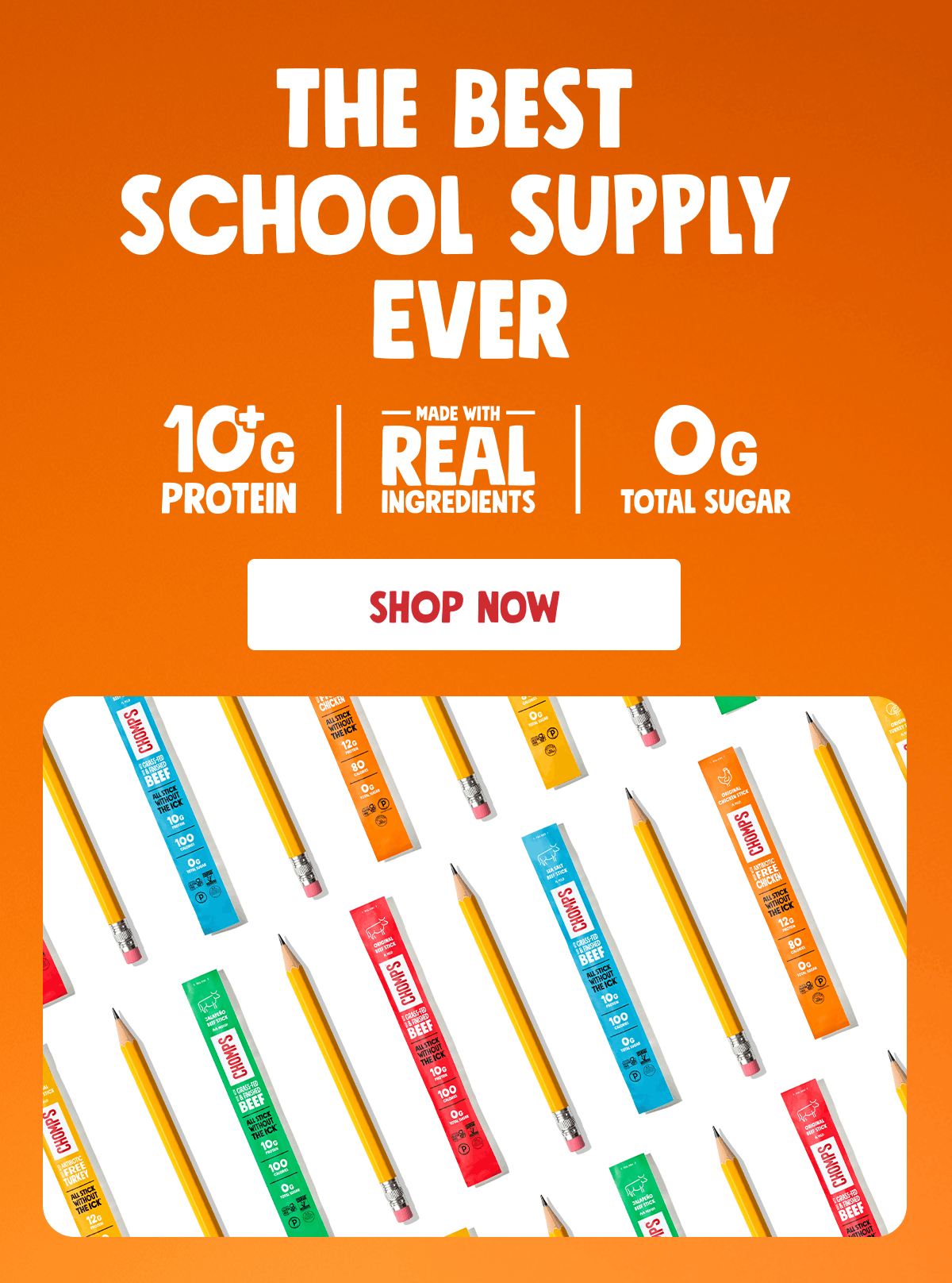 The Best School Supply Ever | 10g+ Protein, Made With Real Ingredients, 0 g Total Sugar | Shop Now