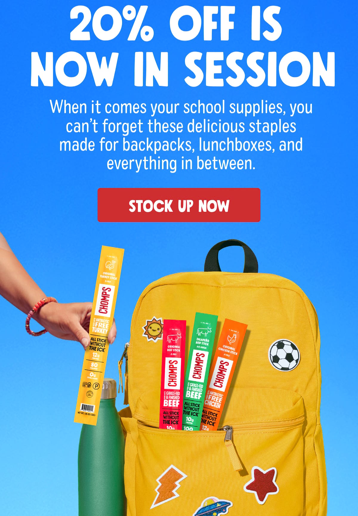 20% OFF IS NOW IN SESSION. When it comes your school supplies, you can’t forget these delicious staples made for backpacks, lunchboxes, and everything in between. | Stock up now