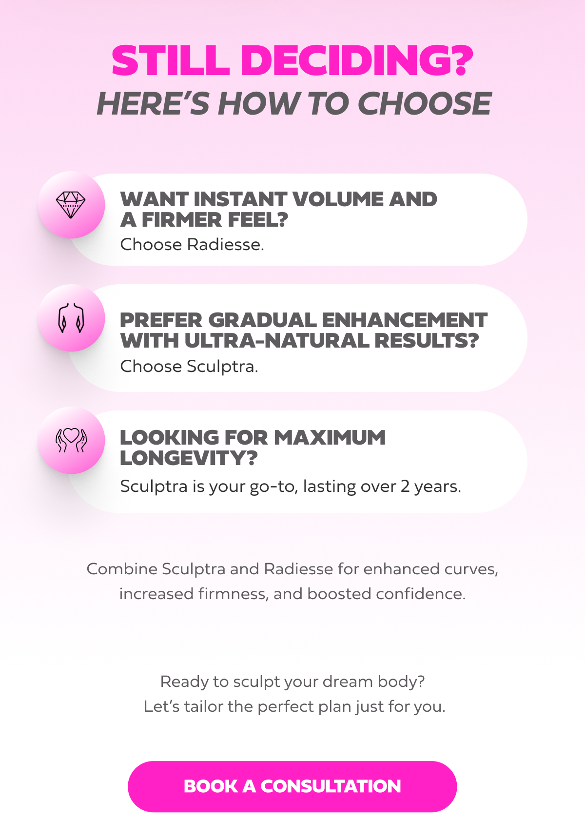 Still Deciding? Here's How to Choose: