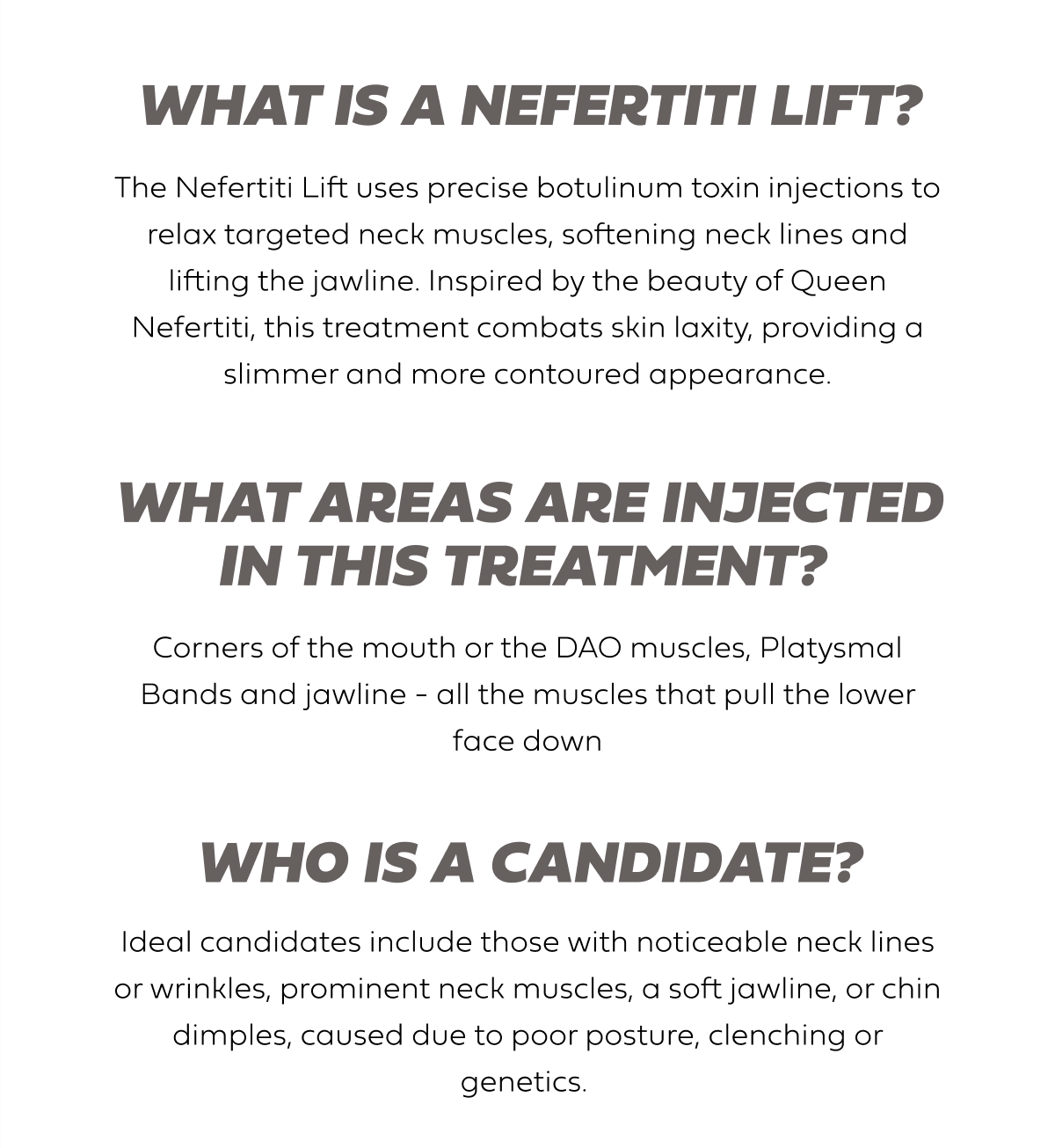 What is a Nefertiti Lift?