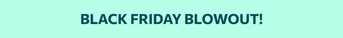 BLACK FRIDAY BLOWOUT!