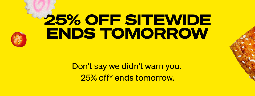 This sale ends tomorrow!